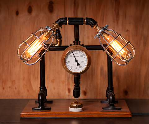 #sold "Wood Based Double" Lamp by Rob Sanders
