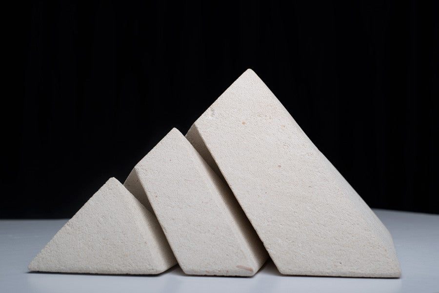 "Pyramids of Giza" - Sculpted Limestone by Kim Bellette