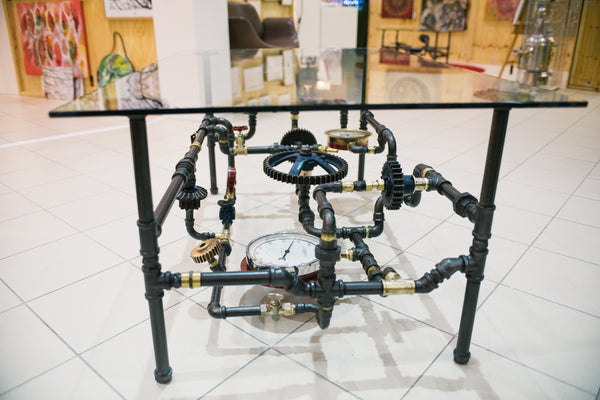 "Agricultural Pipe & Gauges Table (Large)" by Rob Sanders