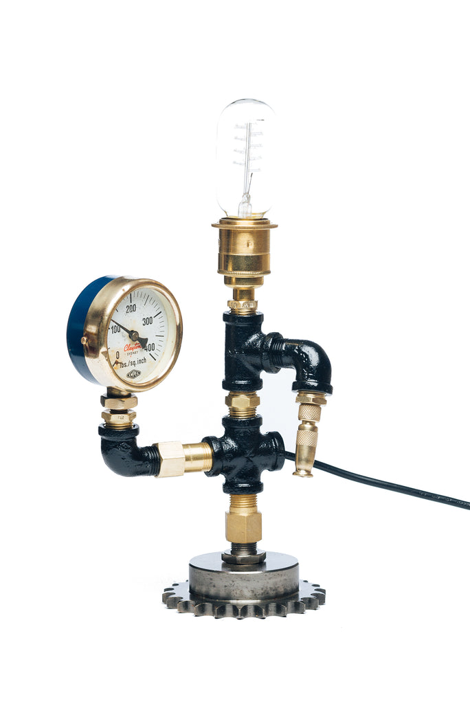 "Blue Gauge Lamp" by Rob Sanders