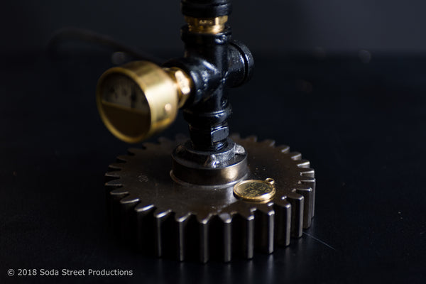 #sold "Sprocket Lamp no.130" by Rob Sanders