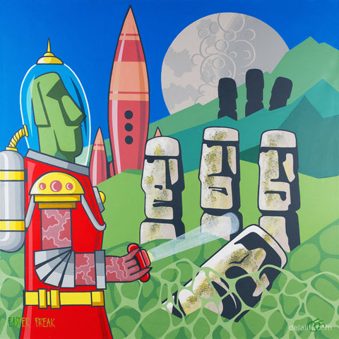"Easter Break" by Graham Shaw at De La Liff Gallery
