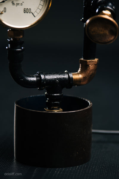 "Blue Pulley Lamp No. # 191" by Rob Sanders at De La Liff Gallery