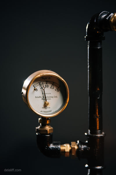 "Air Compressor Lamp #195" by Rob Sanders at De La Liff Gallery