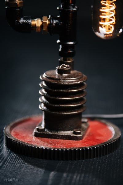 "Air Compressor Lamp #195" by Rob Sanders at De La Liff Gallery
