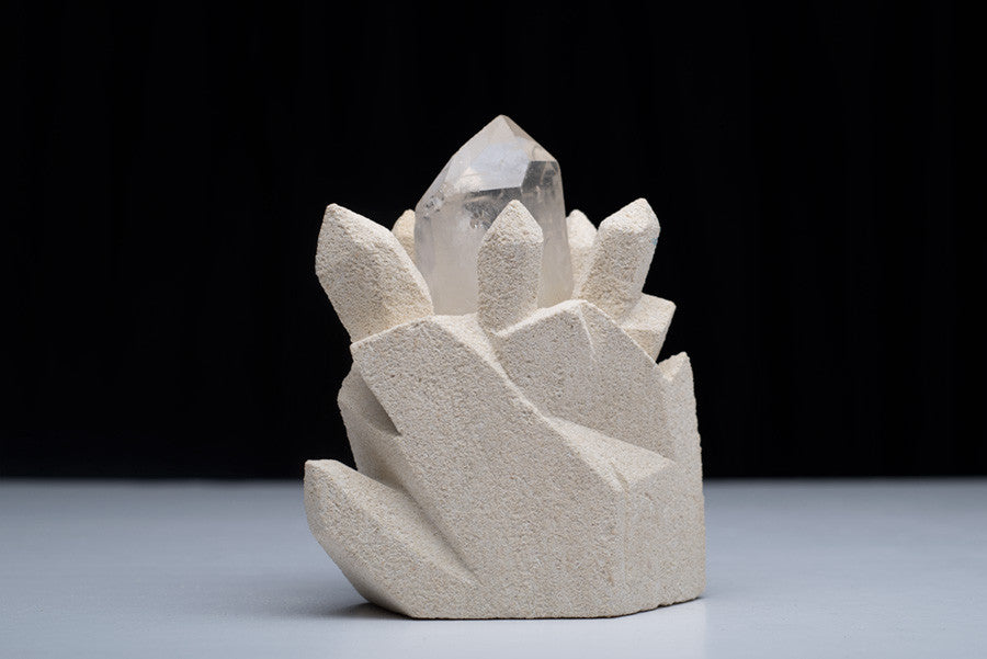 "Centered" - Sculpted Limestone by Kim Bellette