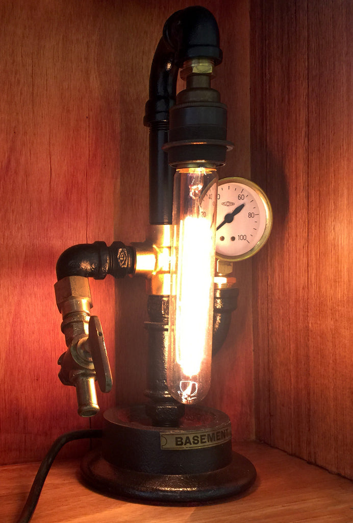 #sold "Basement Wheel" Lamp by Rob Sanders