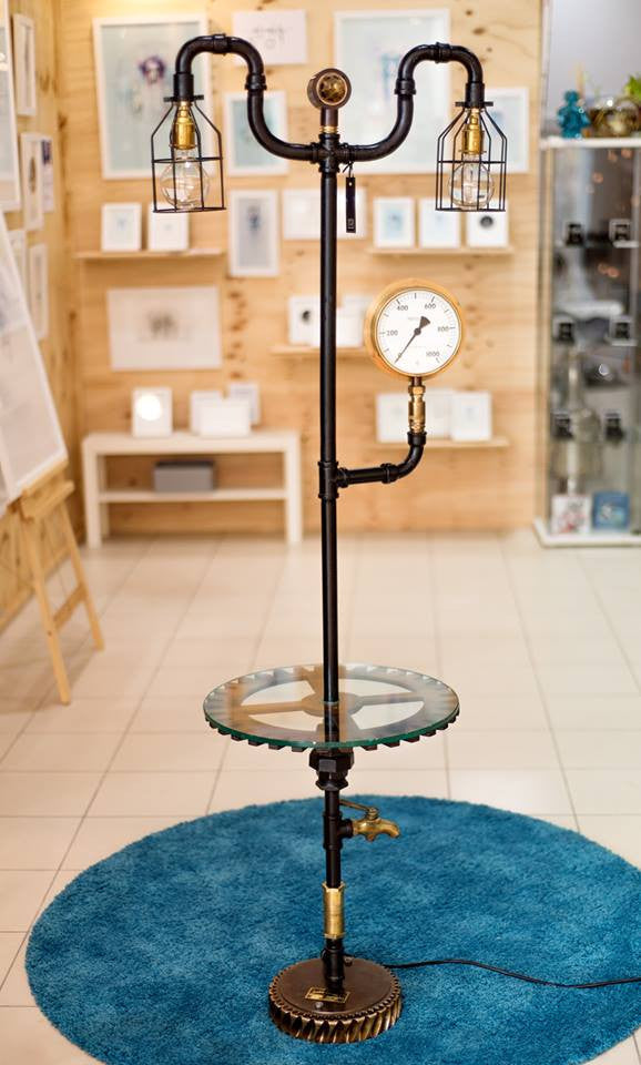 #sold "Hart Double Standard Lamp" by Rob Sanders