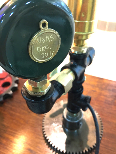 #sold Green Gauge Lamp" by Rob Sanders