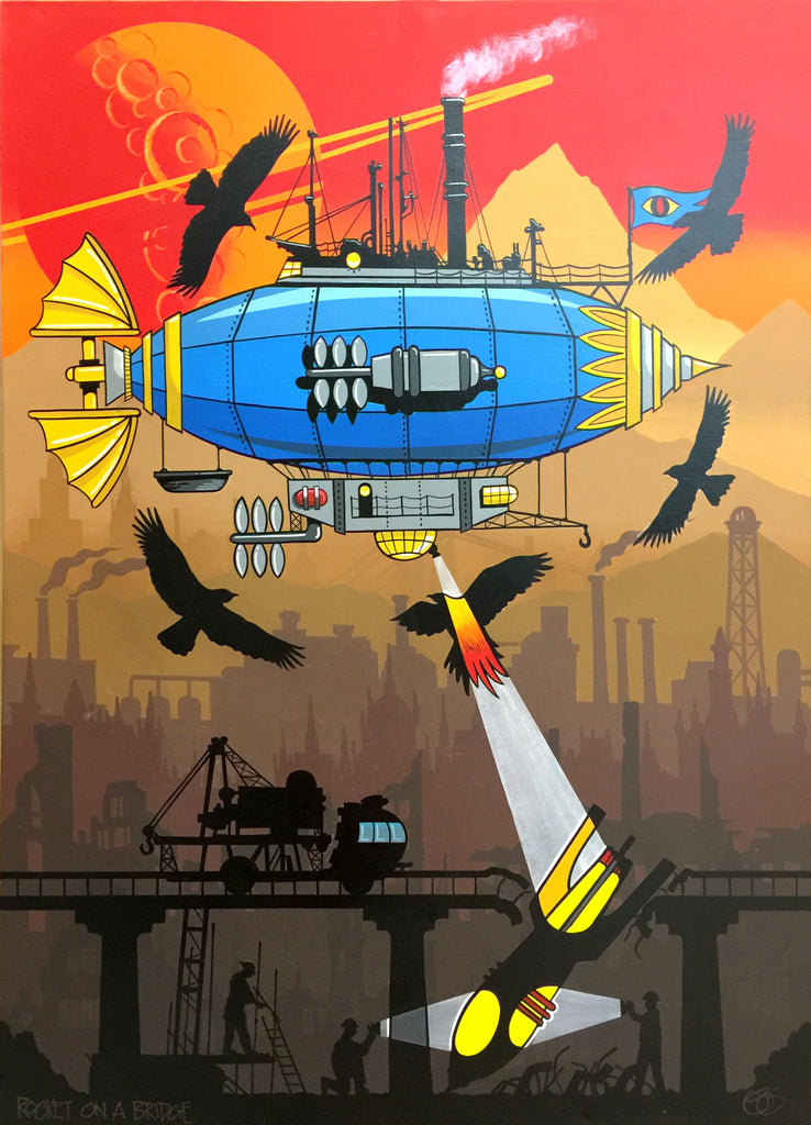#Sold "Rocket on a bridge" by Graham Shaw