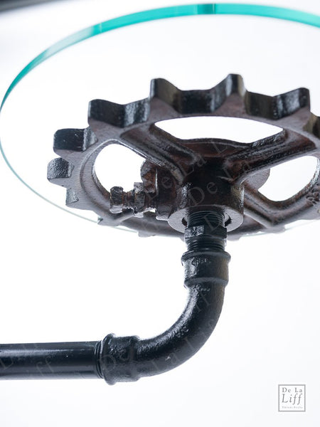 #sold "Hart Sprocket & Pulley Standard Lamp" by Rob Sanders