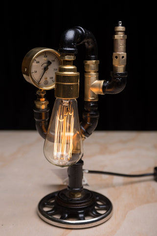 "Sewing Machine Wheel Pressure Relief Valve" Lamp by Rob Sanders