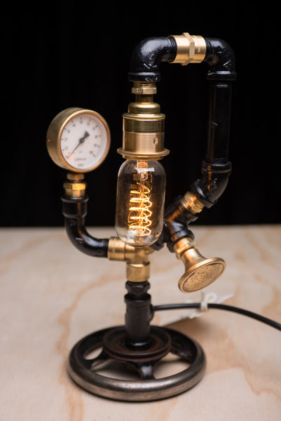 "Sewing Machine Wheel Sprinkler" Lamp by Rob Sanders