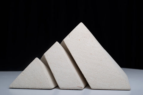 "Pyramids of Giza" - Sculpted Limestone by Kim Bellette 