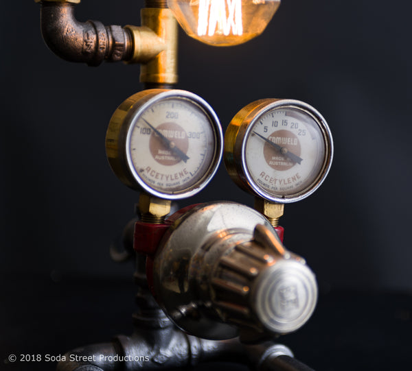 #sold "Acetylene Pipe Lamp No. 094" by Rob Sanders [Rare Collections]
