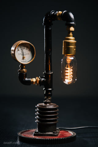 "Air Compressor Lamp #195" by Rob Sanders at De La Liff Gallery 