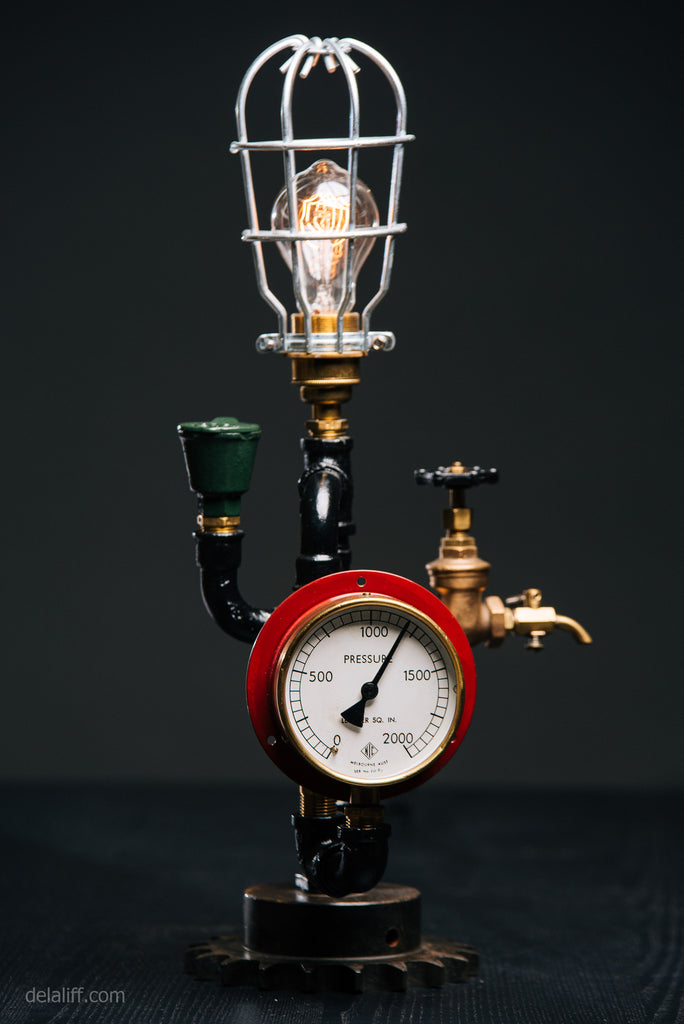 "Green Oil Pot Lamp no. 107" by Rob Sanders at De La Liff Gallery
