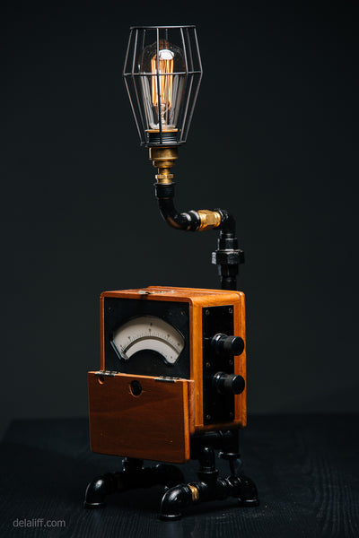 "Vintage Volt Meter lamp #119" [Rare items Collection] by Rob Sanders at De La Liff Gallery 