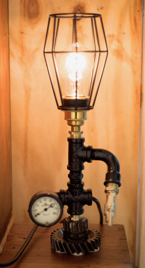 "Chev Gearbox Gear" Lamp by Rob Sanders