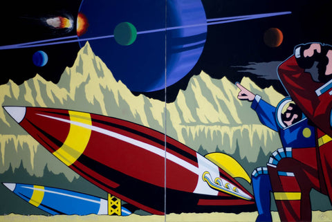 #Sold "Dangers of Space Travel No.6 - "Asteroids" by Graham Shaw