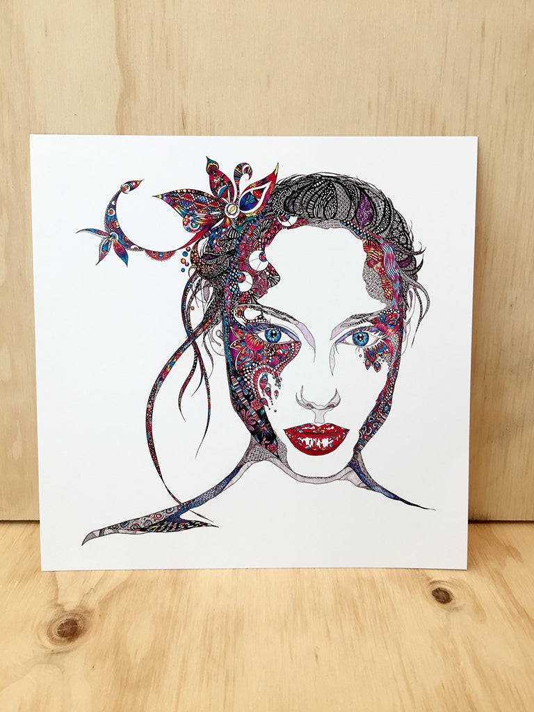 "Nina" Art Card by Mandi Glynn-Jones