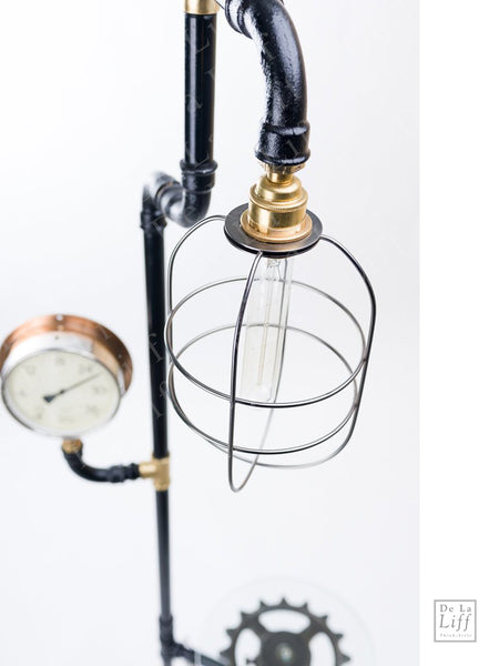 #sold "Hart Sprocket & Pulley Standard Lamp" by Rob Sanders