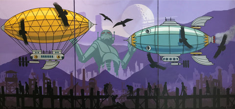 "The Waking Giant" (triptych) by Graham Shaw