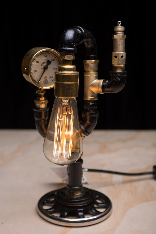 "Sewing Machine Wheel Pressure Relief Valve" Lamp by Rob Sanders